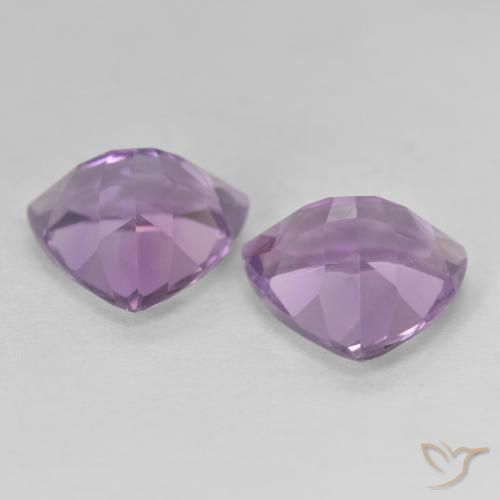 Amethyst Gemstones in 10 x 10 mm (calibrated) Size for Sale, Amethyst Stones in Pinkish Violet Color