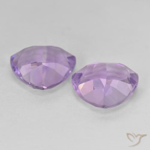Amethyst Gemstones in 10 x 10 mm (calibrated) Size for Sale, Amethyst Stones in Pinkish Violet Color