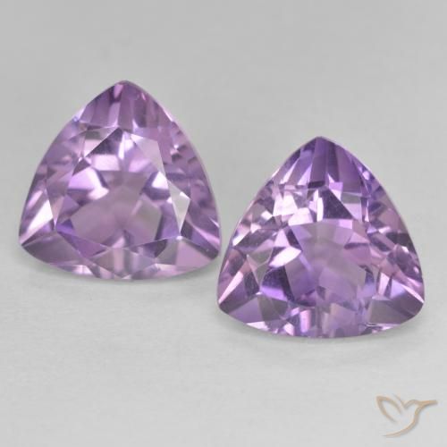 5.71 ct Trillion Cut Amethyst, 10.1 x 9.9 mm From Brazil, Photo A