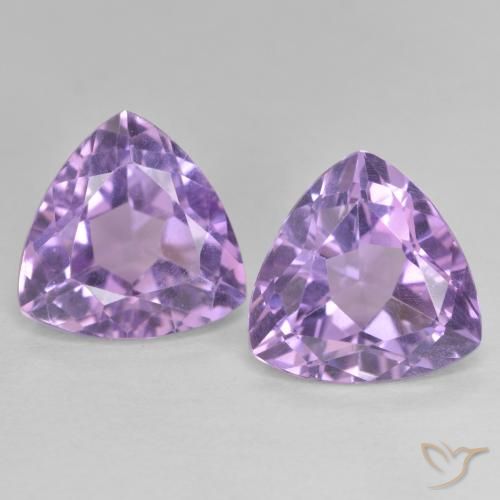 5.93 ct Trillion Cut Amethyst, 10.1 x 10 mm From Brazil, Photo A