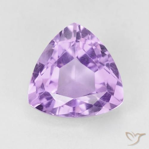 3.26ct Natural Pinkish Iris Violet Amethyst, Trillion, VVS-VS