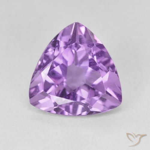 2.89ct Natural Medium Purplish Violet Amethyst, Trillion, VVS-VS