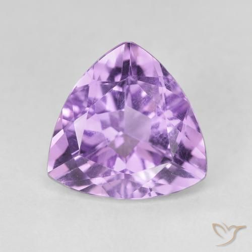 2.85ct Natural Medium Purplish Violet Amethyst, Trillion, VVS-VS
