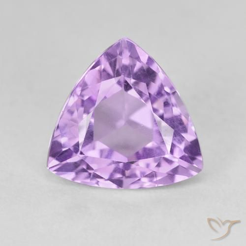 3.01 ct Trillion Cut Amethyst, 10.1 x 9.8 mm From Brazil, Photo A