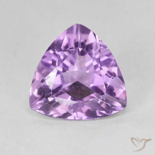 2.86ct Natural Medium Purplish Violet Amethyst, Trillion, VVS-VS