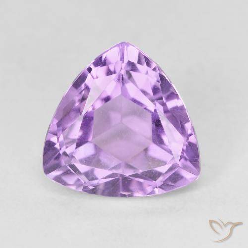 3.23ct Natural Medium Purplish Violet Amethyst, Trillion, VVS-VS