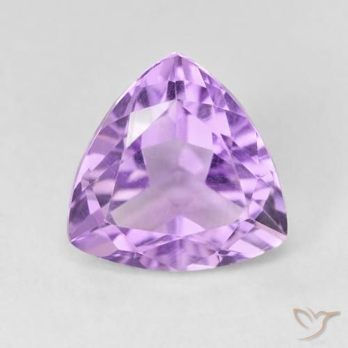 3.12ct Natural Iris Violet Amethyst, Trillion, VVS-VS