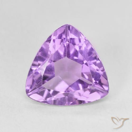 2.75ct Natural Medium Violet Amethyst, Trillion, VVS-VS