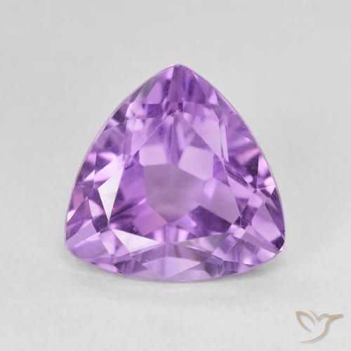 3.06ct Natural Iris Violet Amethyst, Trillion, VVS-VS