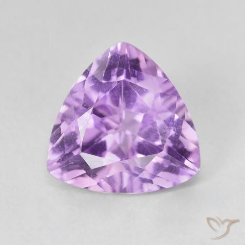 3.00ct Natural Medium Violet Amethyst, Trillion, VVS-VS