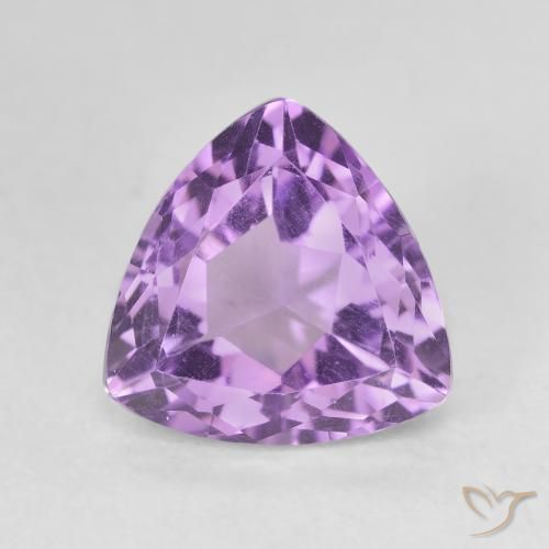 3.13ct Natural Purplish Violet Amethyst, Trillion, VVS-VS