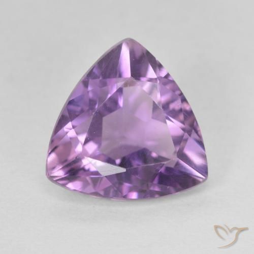 2.59ct Natural Deep Violet Amethyst, Trillion, VVS-VS