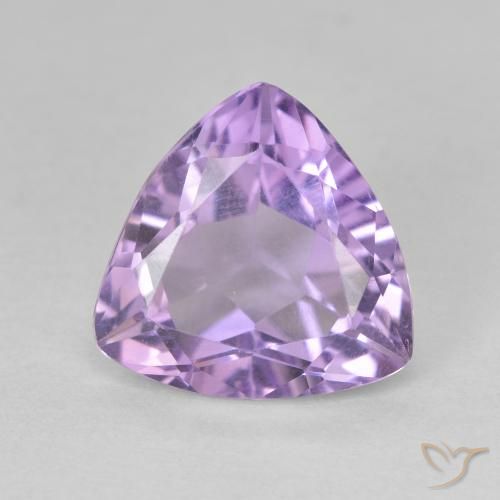 2.87ct Natural Pinkish Violet Amethyst, Trillion, VVS-VS