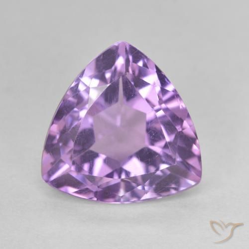 2.94ct Natural Pinkish Violet Amethyst, Trillion, VS
