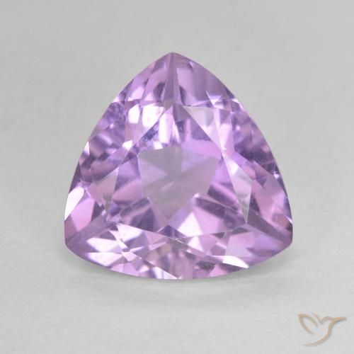 2.93ct Natural Pinkish Violet Amethyst, Trillion, VS