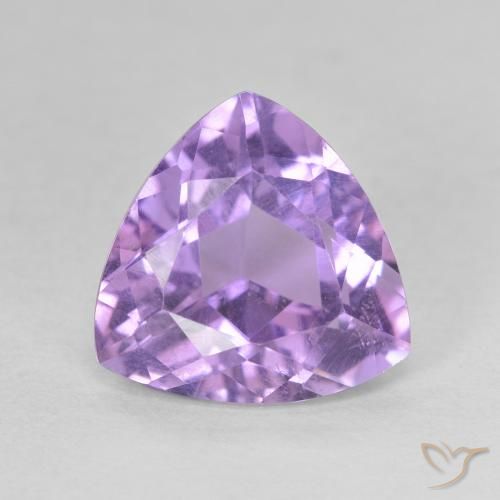 2.81ct Natural Deep Violet Amethyst, Trillion, VS