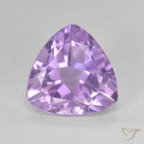 3.12ct Natural Pinkish Violet Amethyst, Trillion, VS