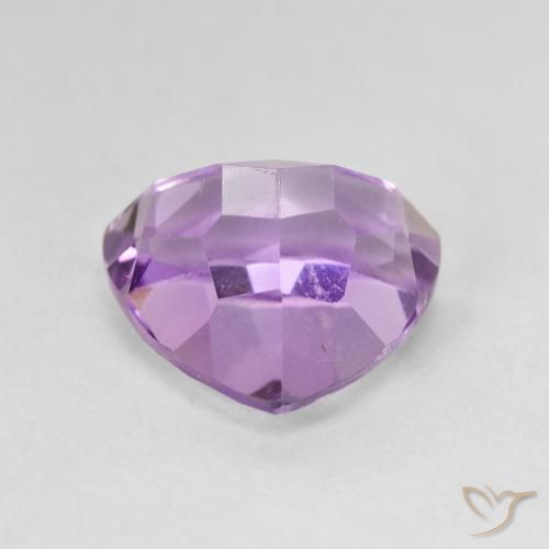 Amethyst Gemstone in 10 x 10 mm (calibrated) Size for Sale, Amethyst Stone in Medium Pink Violet Color