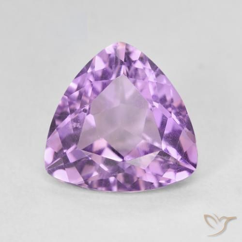 2.86ct Natural Pinkish Violet Amethyst, Trillion, VVS-VS