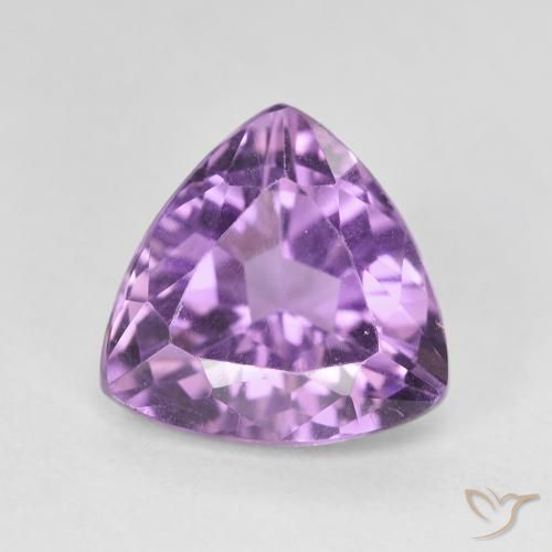 2.91 ct Trillion Cut Amethyst, 10 x 9.9 mm From Brazil, Photo A