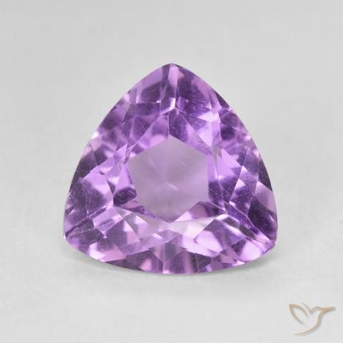 2.75ct Natural Medium Violet Amethyst, Trillion, VVS-VS