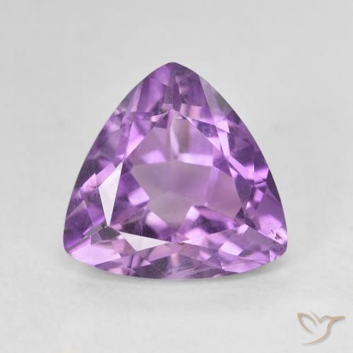2.92ct Natural Pinkish Violet Amethyst, Trillion, VVS-VS