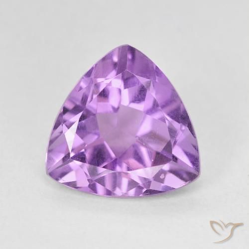 2.70ct Natural Medium Pink Violet Amethyst, Trillion, VVS-VS, Photo A