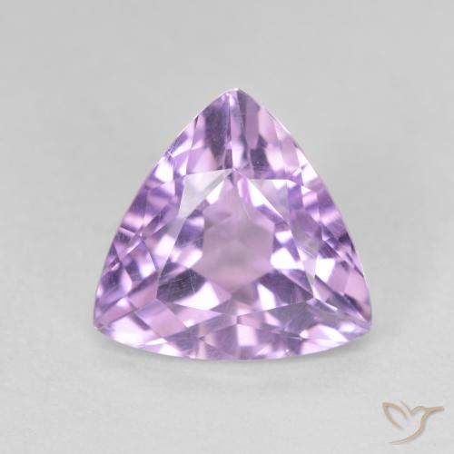 2.78ct Natural Pinkish Iris Violet Amethyst, Trillion, VVS-VS