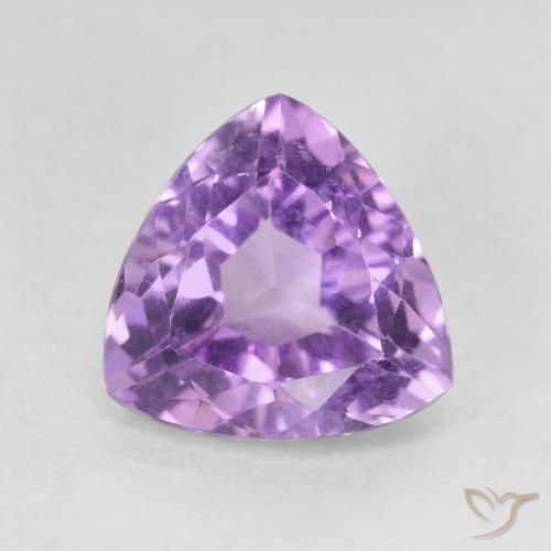 2.93ct Natural Iris Violet Amethyst, Trillion, VVS-VS
