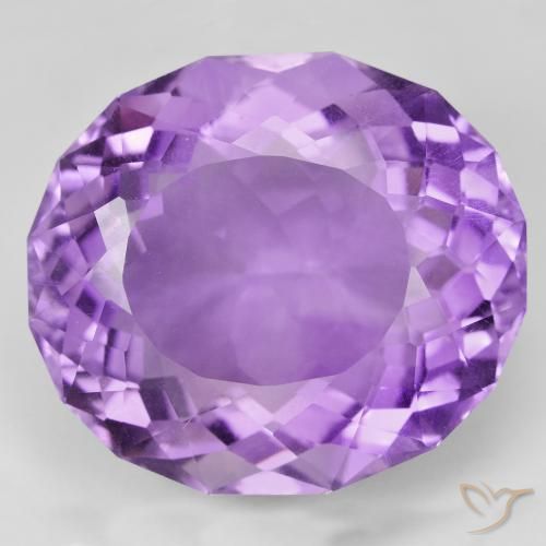 56,23 ct ovaler violetter Amethyst aus Brasilien, Größe 27 x 23,9mm, natürlicher Edelstein, VVS Reinheit, 1 Stück ovaler Amethyst, Mohs-Härte von 7 Geeignet für den täglichen Gebrauch im Schmuck , Mittwoch Edelstein, Photo A