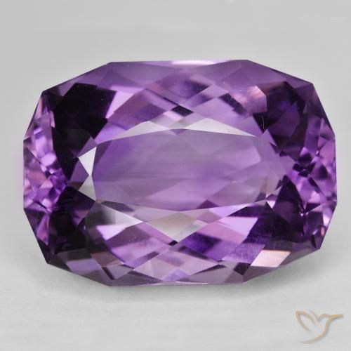 27.1x19.5 mm Fancy Cut Violet Amethyst from Brazil, Weight of 52.53ct, Natural untreated Gemstone in VVS Clarity, 1pc Amethyst - Color: Purplish Violet, Mohs Hardness of 7 suitable for daily wear jewelry, Year of the Dragon Gemstone, Photo A