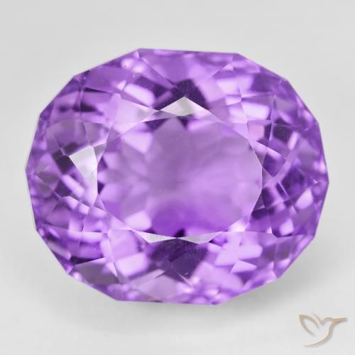24.84ct Natural Vivid Violet Amethyst, Oval, VVS-VS