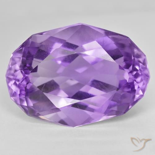 54.55ct Natural Medium Violet Amethyst, Oval, VVS-VS