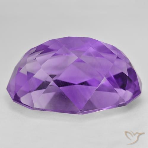Amethyst Gemstone in 30 x 22 mm (calibrated) Size for Sale, Amethyst Stone in Medium Violet Color