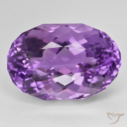31.99ct Natural Intense Violet Amethyst, Oval, VVS-VS
