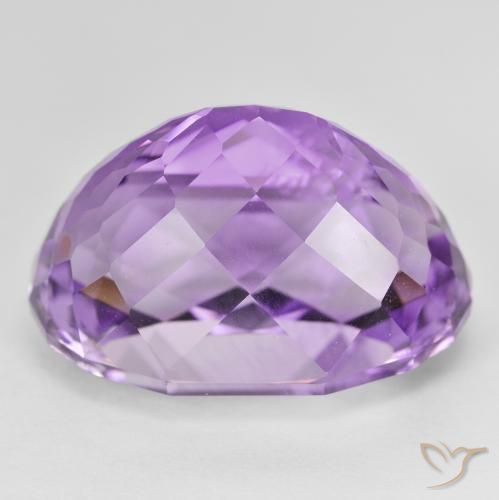 Amethyst Gemstone in 23.1 x 15.5 mm Size for Sale, Amethyst Stone in Intense Violet Color