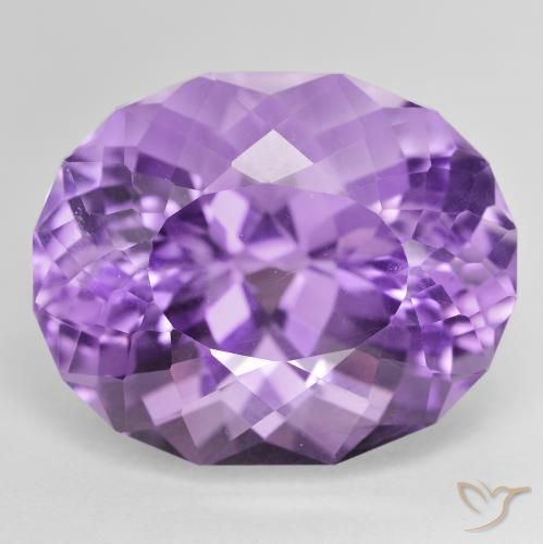 28.91ct Oval Facet Violet Amethyst from Brazil, Dimension 21.6 x 14.5mm, VVS-VS Clarity, Natural untreated gemstone, 1pc Amethyst in Medium Violet Color, Mohs Hardness of 7 suitable for daily wear jewelry, Stone of the Mind, Photo A