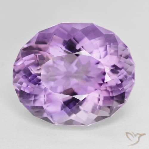 16.36ct Natural Pinkish Violet Amethyst, Oval, VVS-VS