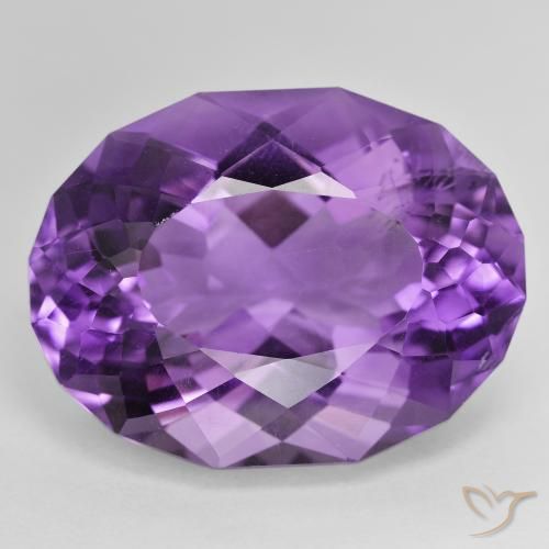 28.28ct Natural Vivid Violet Amethyst, Oval, VVS-VS