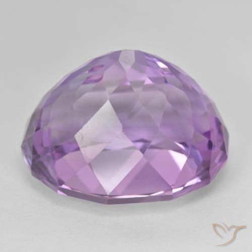 Amethyst Gemstone in 21.8 x 17.1 mm Size for Sale, Amethyst Stone in Light-Medium Violet Color