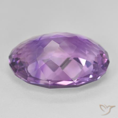 Amethyst Gemstone in 22.5 x 16.5 mm Size for Sale, Amethyst Stone in Purplish Violet Color