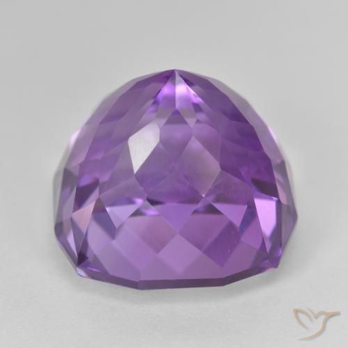 Amethyst Gemstone in 16 x 16 mm (calibrated) Size for Sale, Amethyst Stone in Intense Violet Color