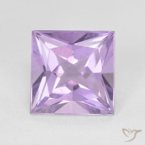 2.25ct Natural Medium Pink Violet Amethyst, Square, VS