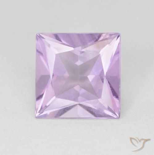 1.84ct Natural Light Pinkish Violet Amethyst, Square, VS