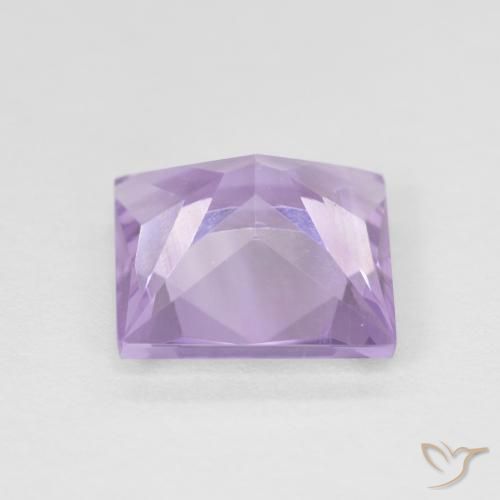 Amethyst Gemstone in 8 x 8 mm (calibrated) Size for Sale, Amethyst Stone in Light Pinkish Violet Color