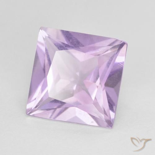 2.08 ct Violet Amethyst Stone, Natural Amethyst in Princess-Cut Shape for Sale