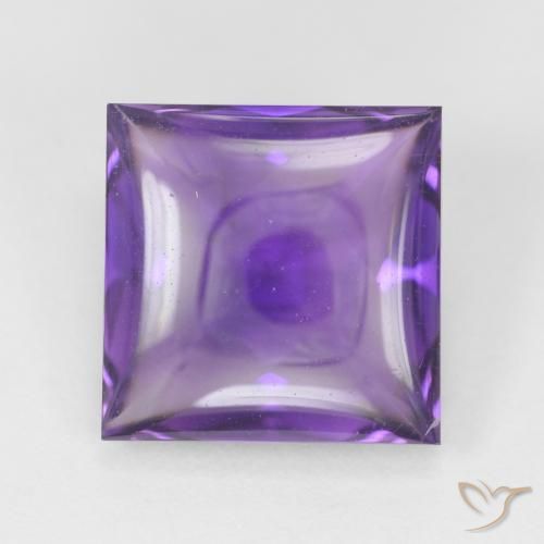4.10ct Natural Medium Light-Violet Amethyst, Square, Transparent