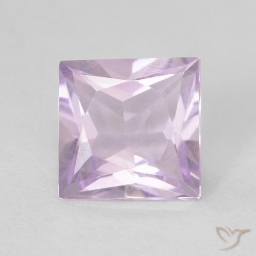 0.93ct Natural Light Magenta Amethyst, Square, VVS