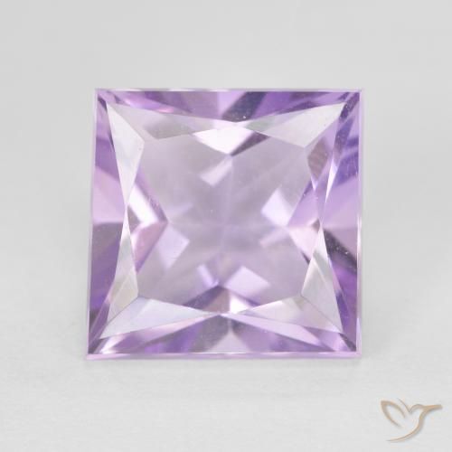 4.33ct Natural Medium Violet Amethyst, Square, VVS