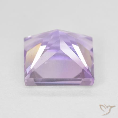 Amethyst Gemstone in 9.7 x 9.5 mm Size for Sale, Amethyst Stone in Medium Violet Color